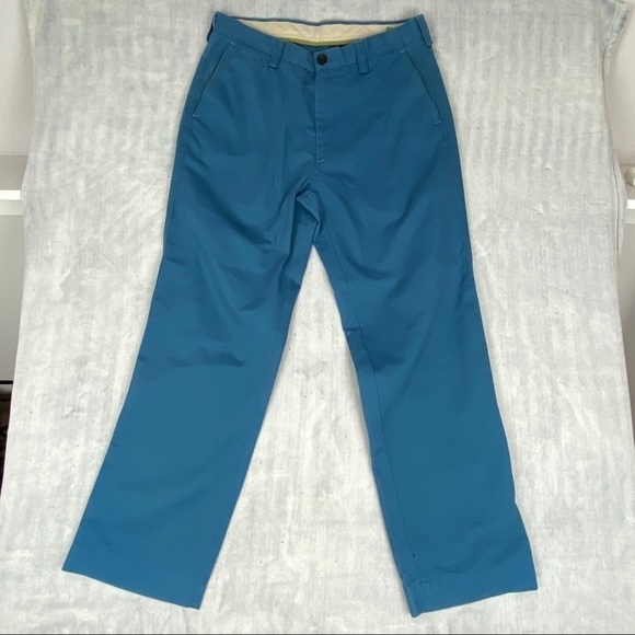 Haggar Life Khakis Sz 34x32 Relaxed Straight Leg Turqouise Blue - Picture 1 of 10